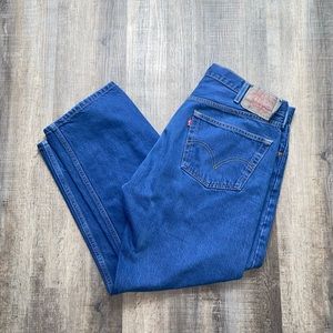Levi 501 straight fit button fly jeans 38 x 27